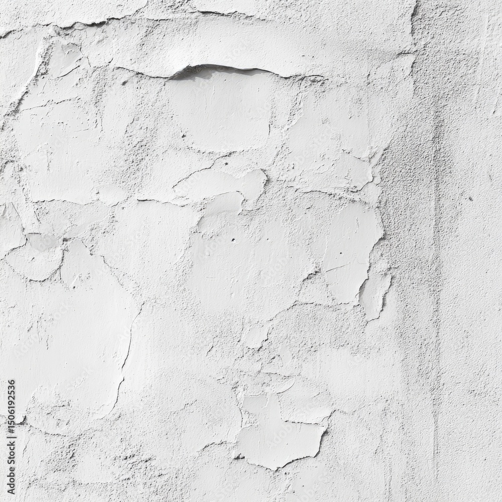 Obraz premium Textured White Plaster Wall