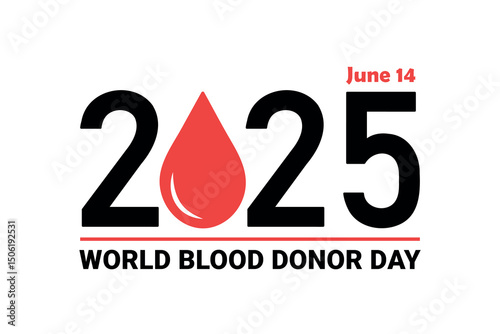 2025 World Blood Donor Day vector banner