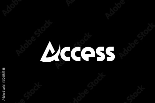 Logo Design Vector Illustrations for Typography Text Font Access logo design inspiration.