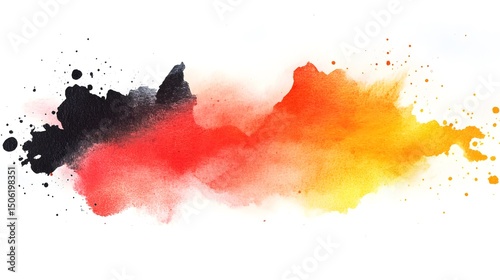 Abstract watercolor background texture design with vibrant colors for graphic design and web design use