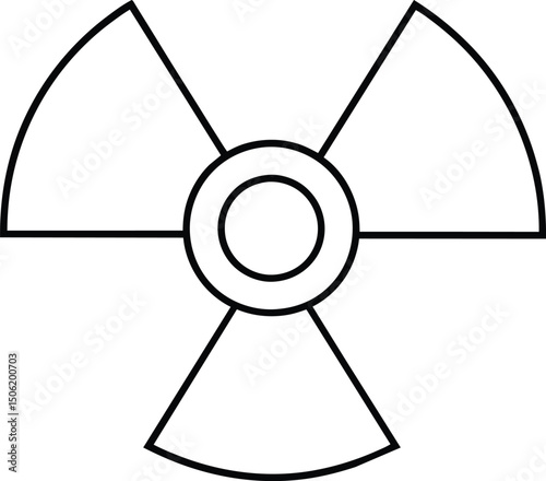 Radiation Symbol, Warning Sign, Nuclear Icon
