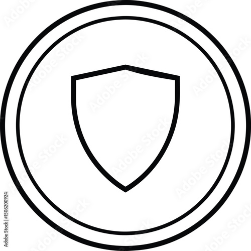 Shield Icon: Security, Protection Symbol