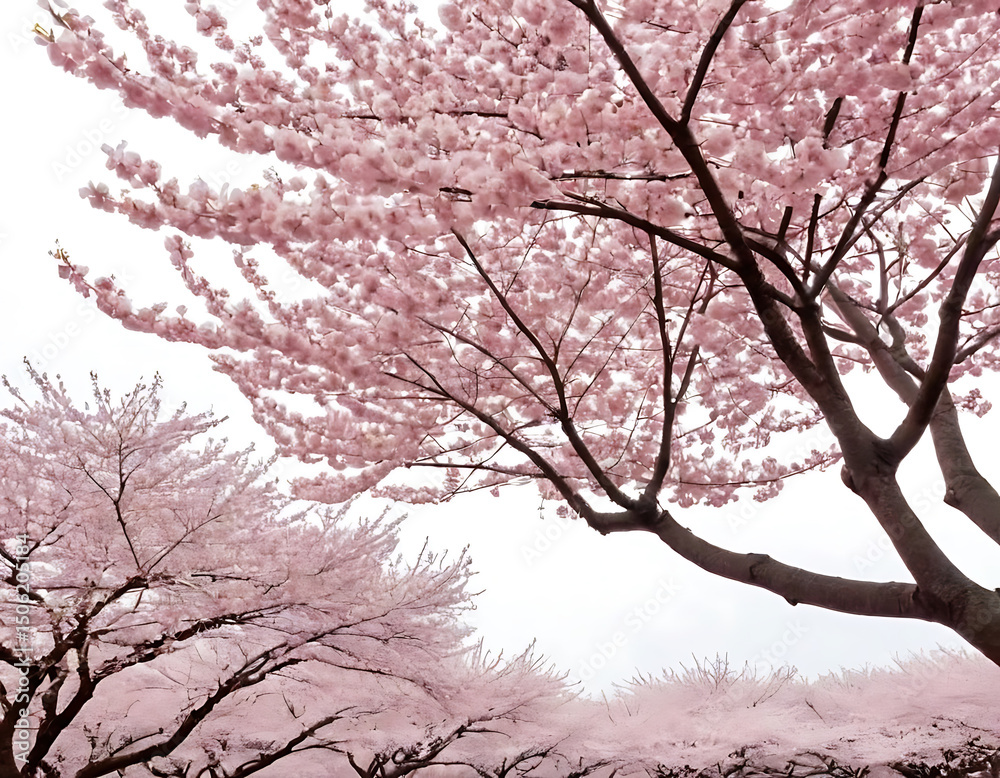 Obraz premium Stunning Pink Cherry Blossoms Fill the Spring Air