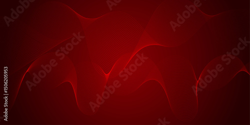 “Abstract Maroon Background with Flowing Wavy Lines – Elegant Digital Wave Design”