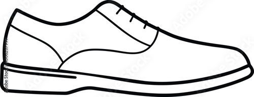 Mens Oxford Shoe Icon Design Graphic