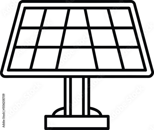 Solar Panel Energy Icon Clean Energy Renewable