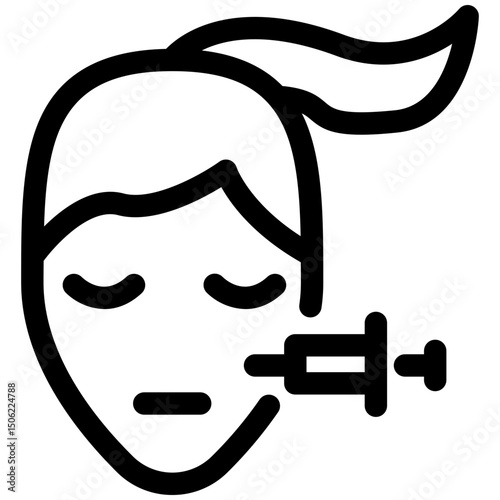 Medical Aesthetics Icon – Beauty and Skin Treatment Symbol for Non-Invasive Cosmetic Procedures and Wellness