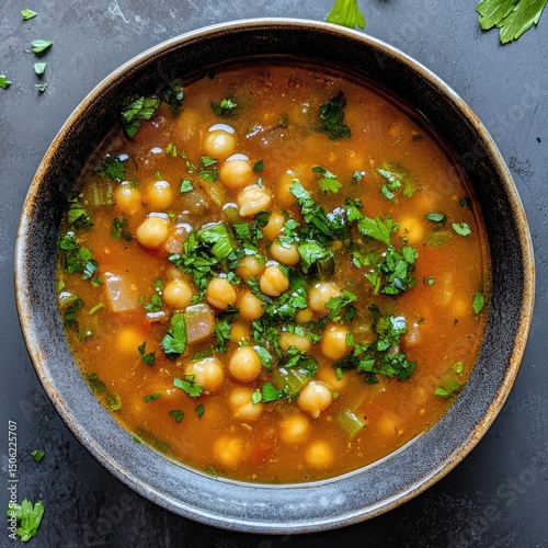 Hearty chickpea soup
