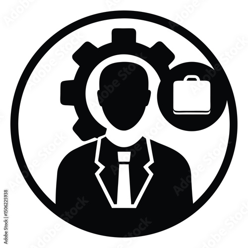 it technician element isolated it support team on white background