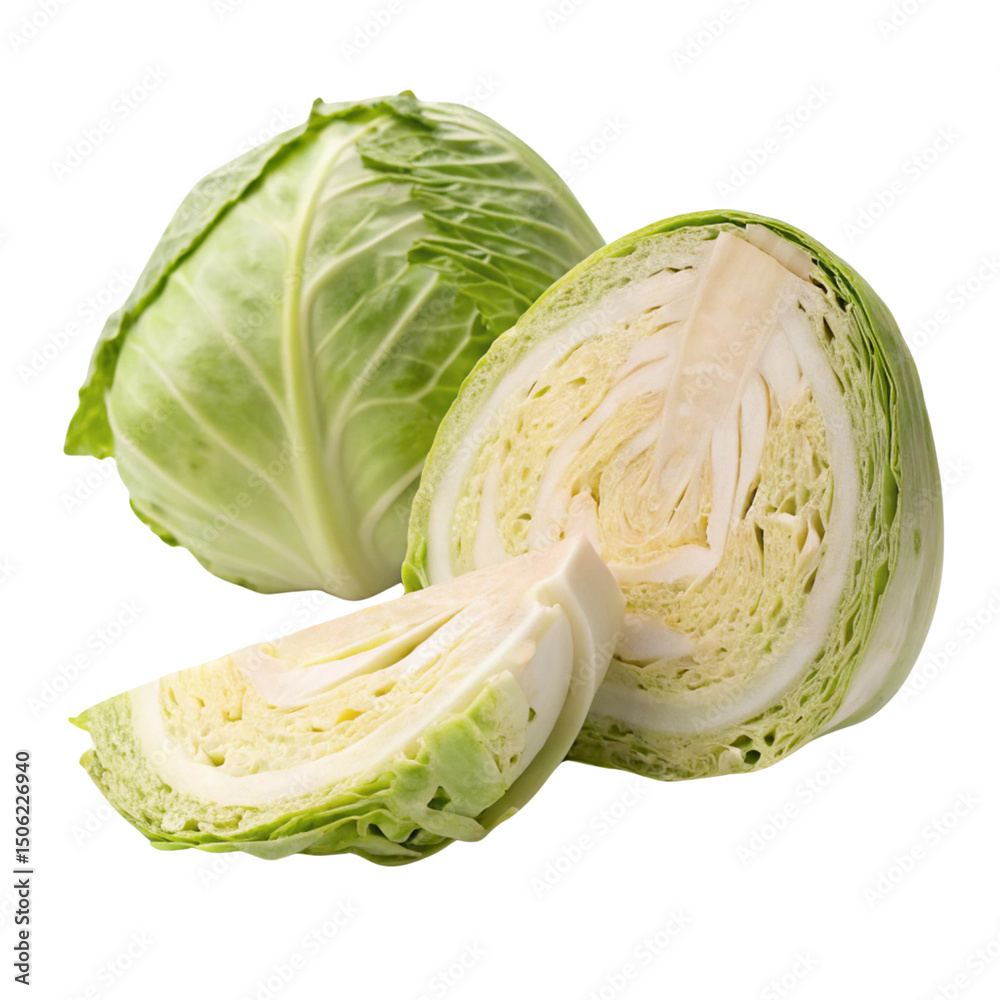 Fototapeta premium cabbage isolated on white background