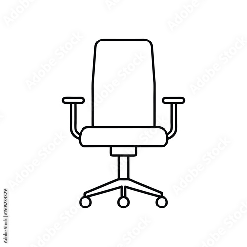 office chair isolated on white