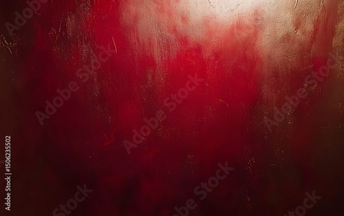 Red and Gold Textured Wall Background Abstract Painting