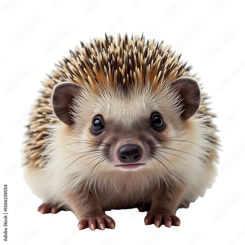Obraz premium hedgehog on white background