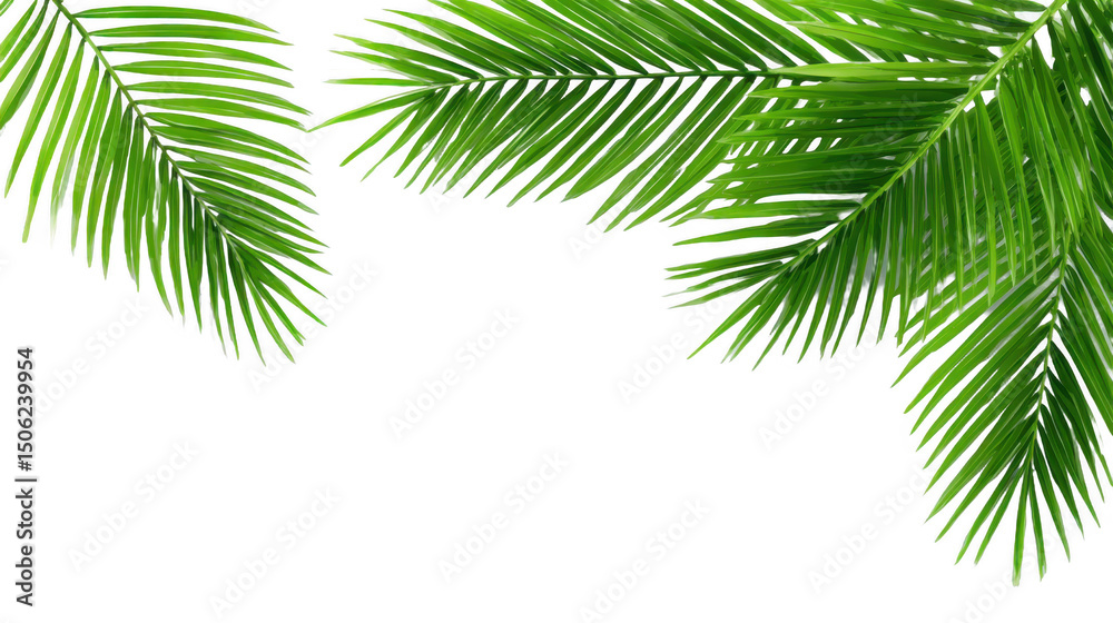 Fototapeta premium Tropical Palm Leaves in Closeup