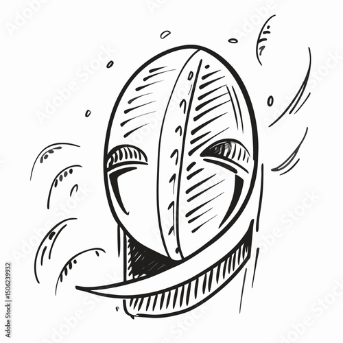 vector illustration of a sailing boat
