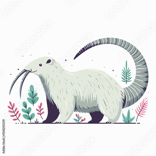 solenodon vector illustration