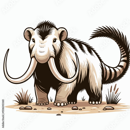 solenodon vector illustration
