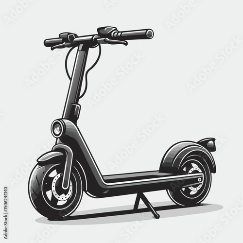 electric scooter vector illustration
