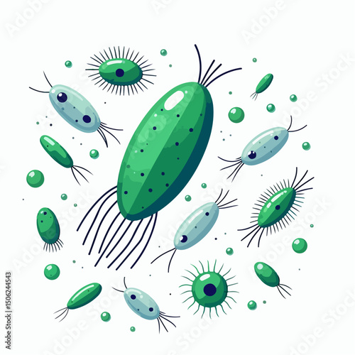 plankton vector illustration