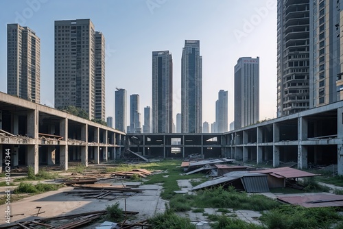 Exploring Abandoned Offices and Skyscraper Developments in Qingdao Business District
