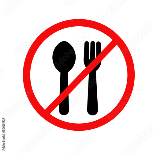 no food sign
