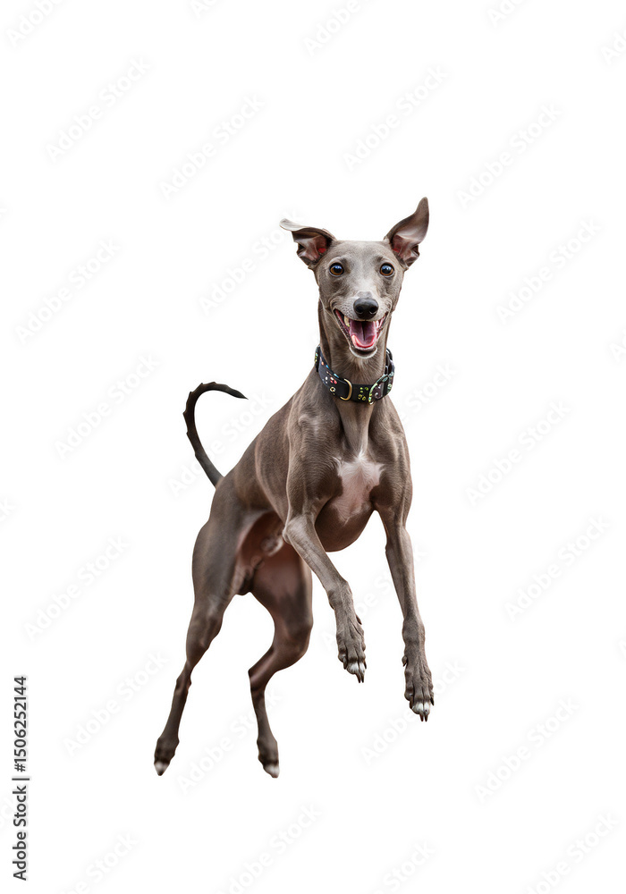 Happy Running Dog Transparent Background Jumping Pet Animal Portrait Happy Running Dog Transparent Background Jumping Pet Animal Portrait