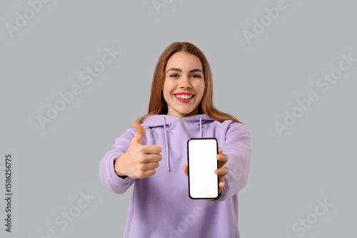 Beautiful woman with mobile...