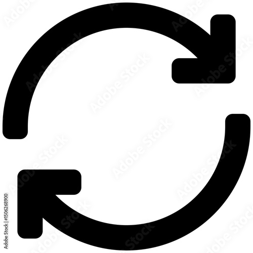 Recycle, Reuse, Repost, Arrow Share Icon Vector, Social Media Post Symbol, User Interface, User Experience, Flat Style Isolated Vector Icon. 