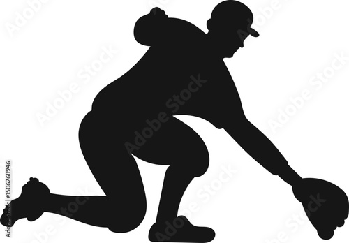 Baseball Batter.
Man Throwing Ball Silhouette.
Baseball Player Silhouette.
baseball player, vector isolated illustration. 
Baseball batter.
