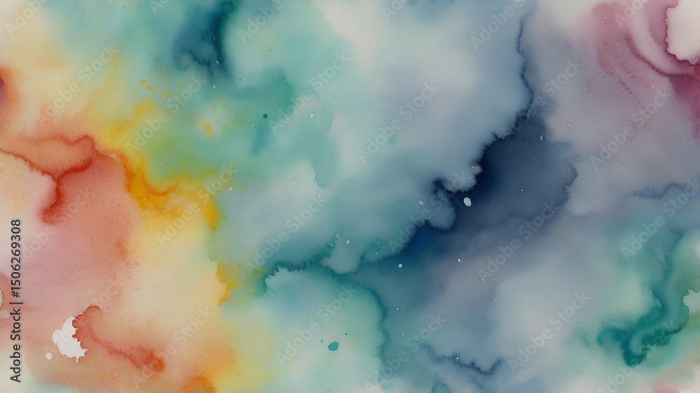 Obraz premium Peaceful Watercolor Wash Backgrounds for Creative Projects and Calm Design Vibes
