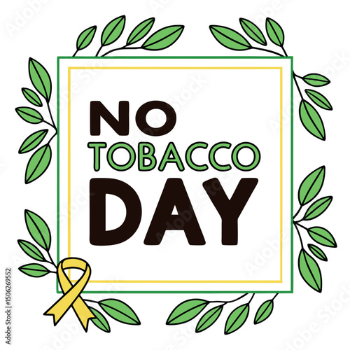 


   No tobacco day vector illustration.
