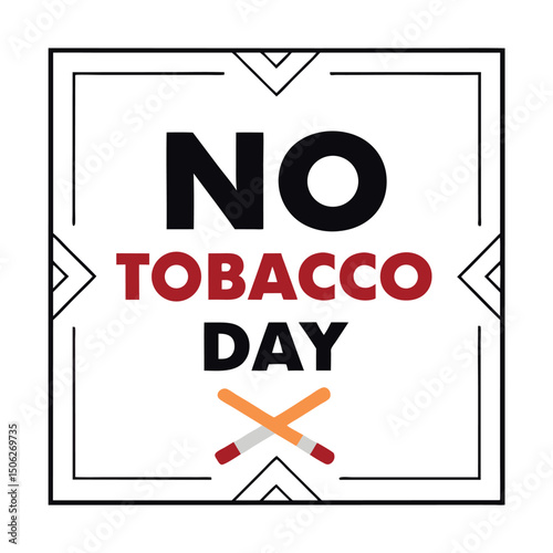


   No tobacco day vector illustration.

