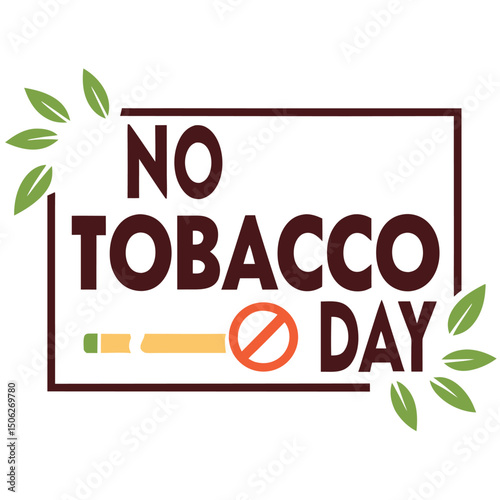 


   No tobacco day vector illustration.

