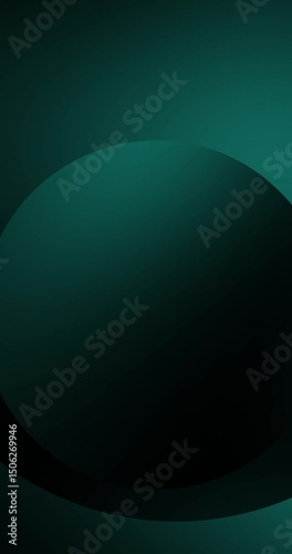Vertical background featuring a dark teal circle on a dark green backdrop.