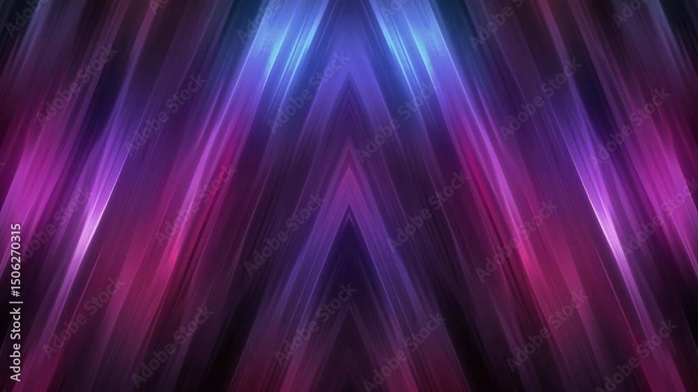 Abstract Purple Blue Light Rays Symmetrical Pattern Glowing Neon Design Background Vivid Energy Beams Digital Art Graphic Illustration