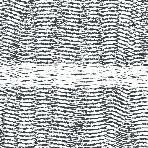 Striped noisy texture with a cut part in the middle.