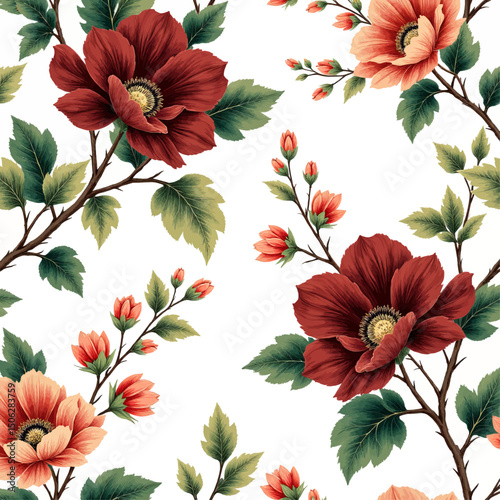 Rich Floral Bouquet in Autumnal Hues