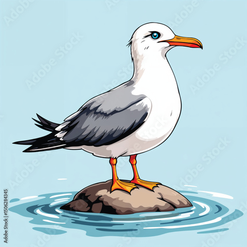 seagull on the beach