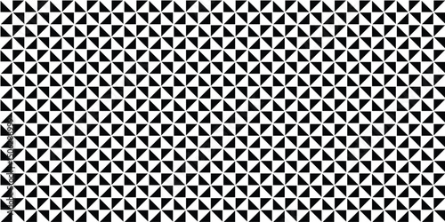 Seamless Black and White Geometric Triangle Pattern, Abstract Modern Interlocking Triangle Repeat Background, Minimalist Monochrome Design with Sharp Angular Forms.