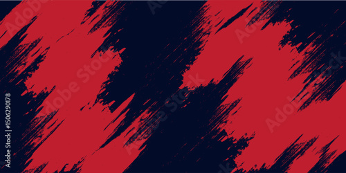 Red halftone dots blue color pattern gradient grunge texture background. Dot pop art comic sport style vector illustration. Eps10