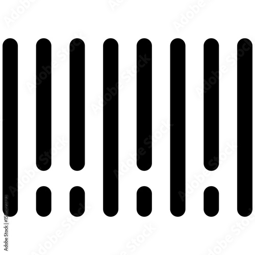 Barcode, Code Scanner Vector Icon, Lineal Style Isolated Vector Icon.	