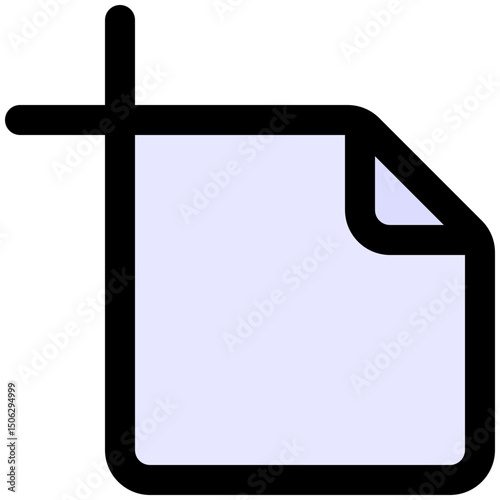 Artboard Tool Icon, Lineal color Style Isolated Vector Icon.	