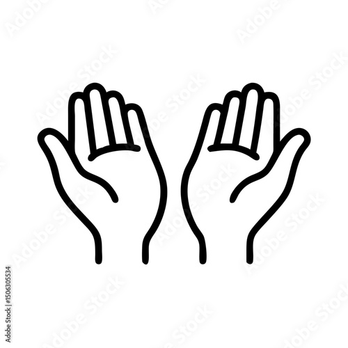 Open Hands Icon Representing Generous Giving and Compassionate Support