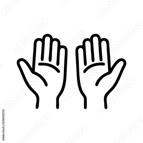 Open Hands Icon Representing Generous Giving and Compassionate Support