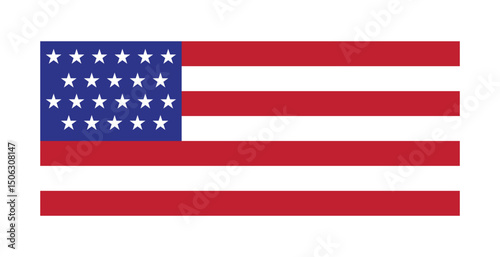 flag of usa. usa flag icon. united states of america national flag. 4th of july happy independence day. fourth of july. USA flag for event or america national work. USA flag png and vector