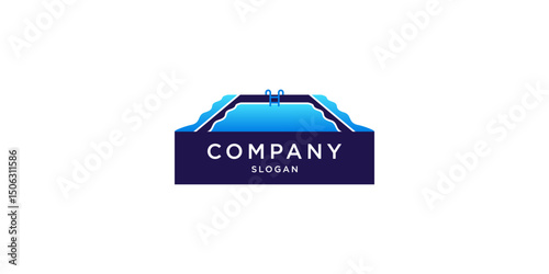 Swimming Pool Company Logo