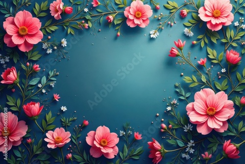 Subtle floral motifs create a delicate, repeating background texture , backdrop, texture, art