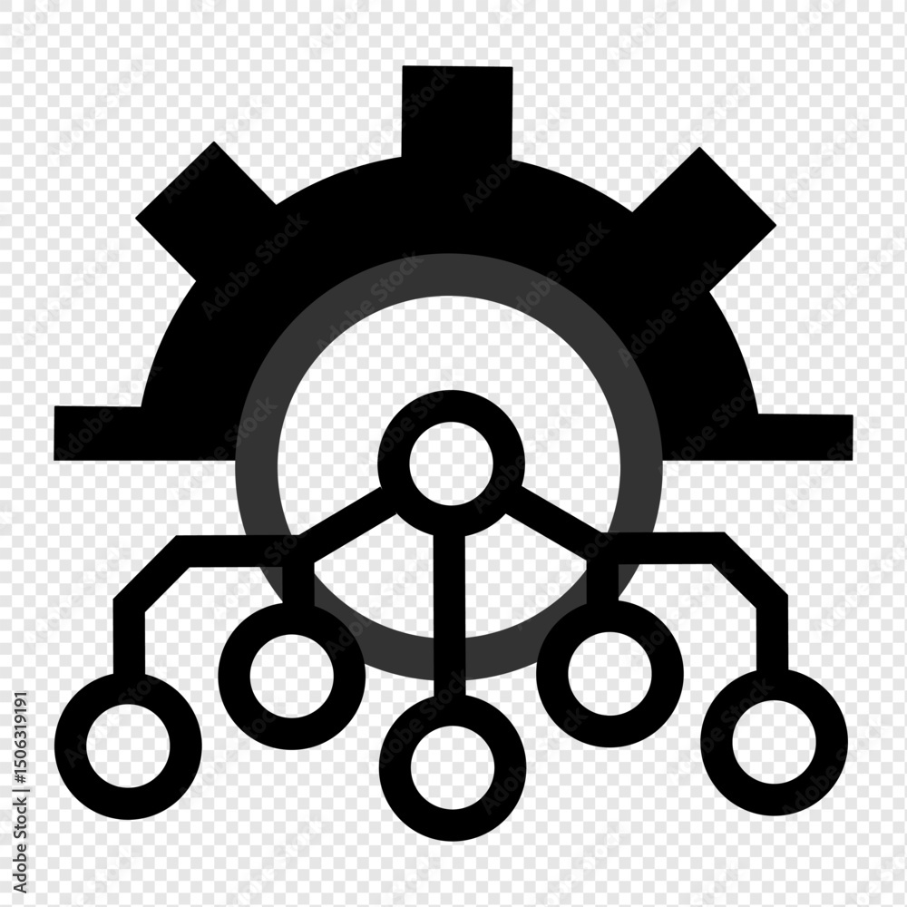 A modern and minimalist organization icon, ideal for apps or digital design. With a transparent background, this icon is suitable for various technology design purposes. vector illustration A modern and minimalist organization icon, ideal for apps or digital design. With a transparent background, this icon is suitable for various technology design purposes. vector illustration