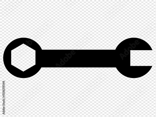  Tool icon vector. Vector of settings icons. Spanner and screwdriver icons.Vector of repair icons.