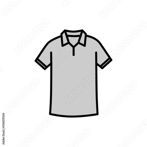 t-shirt polo short-sleeve ribbed icon